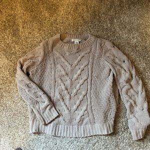 Woven Pattern Knit Soft Sweater. Perfect for fall page sweater.